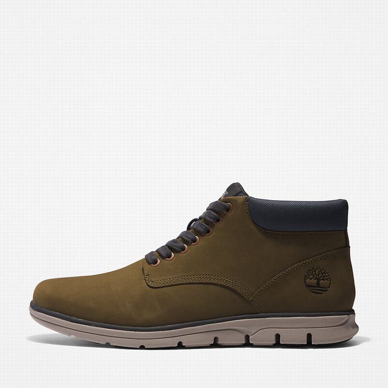 Timberland Bradstreet Koža Chukka Čizme Maslinasto Zelene | 98294936