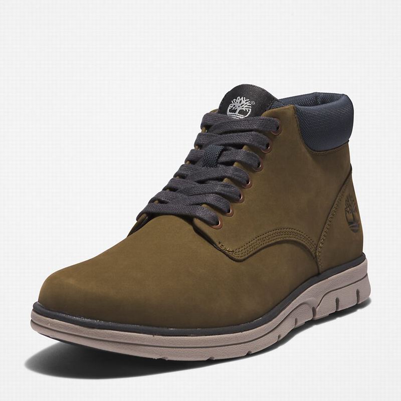 Timberland Bradstreet Koža Chukka Čizme Maslinasto Zelene | 98294936