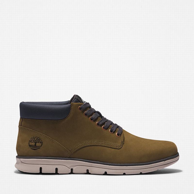 Timberland Bradstreet Koža Chukka Čizme Maslinasto Zelene | 98294936