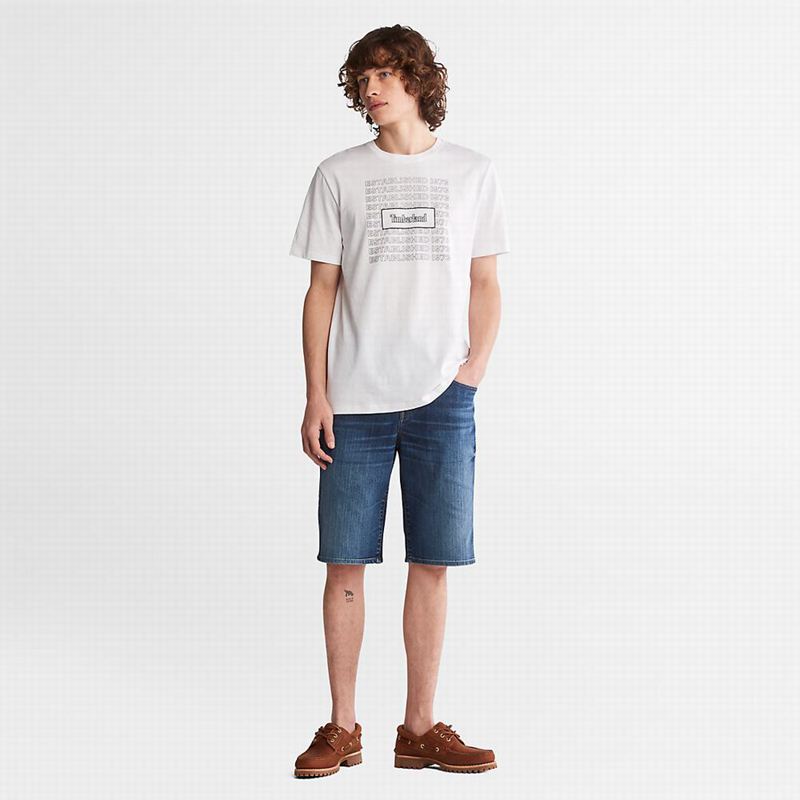 Timberland Canobie Lake Denim Kratke Hlače Indigo | 49691485