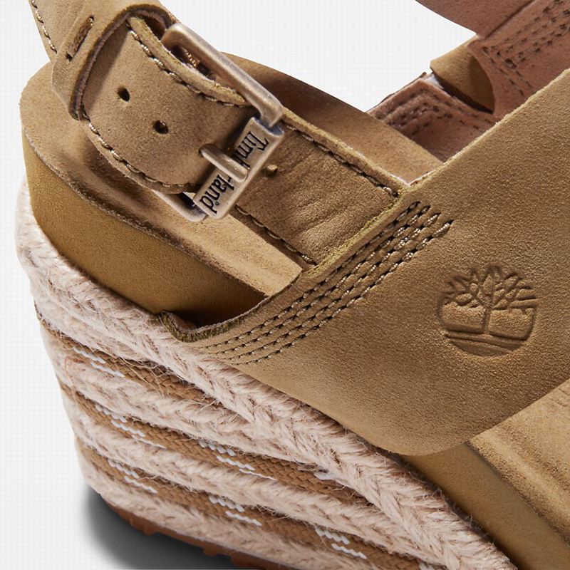Timberland Capri Sunset Wedge Sandale Na Klin Smeđe | 79827228