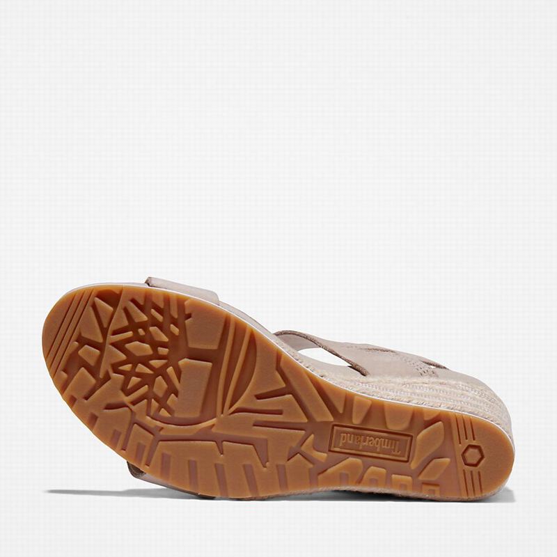 Timberland Capri Sunset Wedge Sandale Na Klin Bež | 81551388
