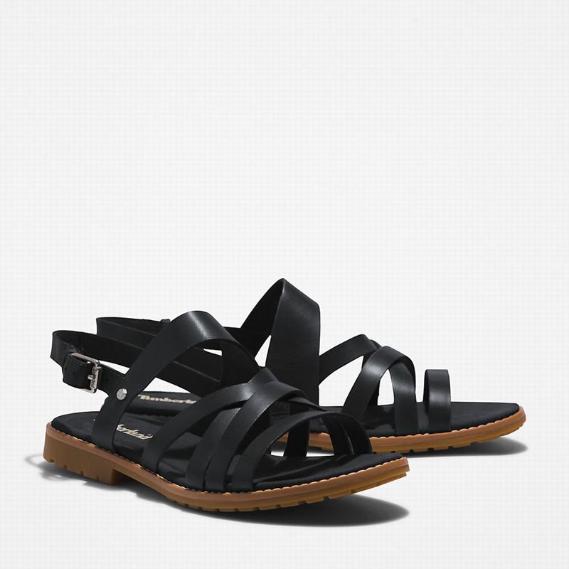 Timberland Chicago Riverside Backstrap Sandale Crne | 39612348