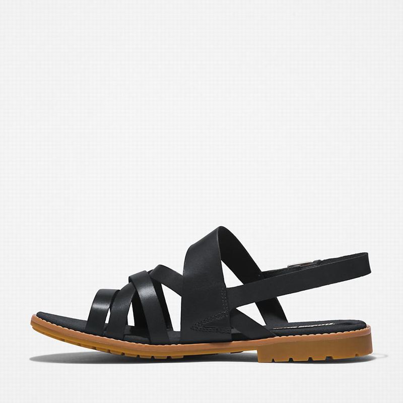Timberland Chicago Riverside Backstrap Sandale Crne | 39612348