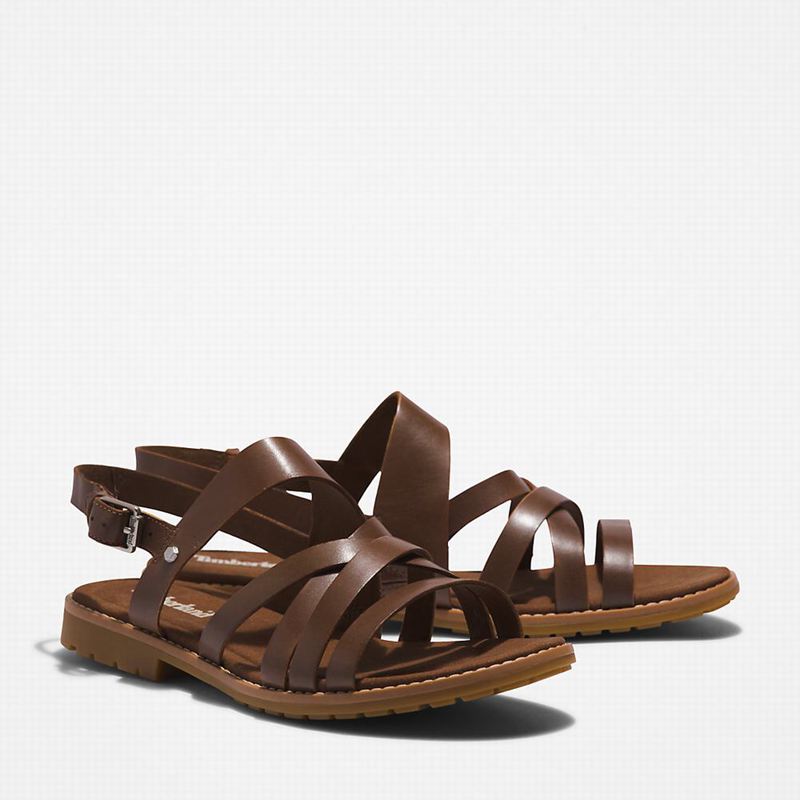 Timberland Chicago Riverside Backstrap Sandale Smeđe | 42280154