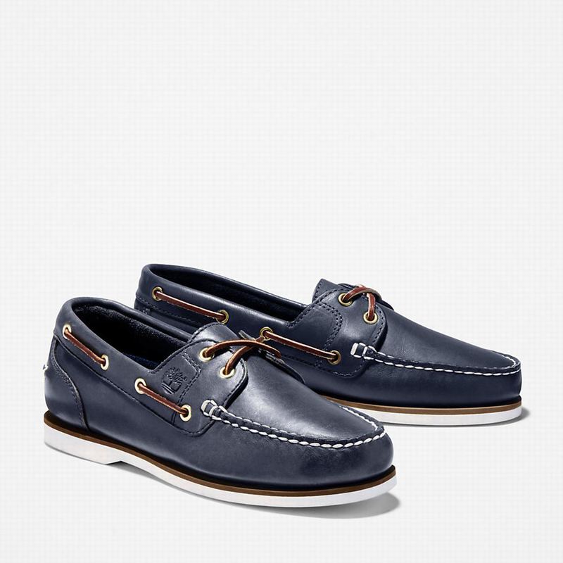 Timberland Classic 2-Eye Cipele Za Čamce Tamnoplave | 85661762