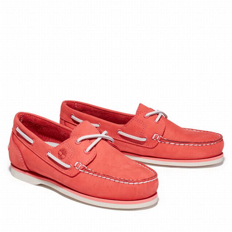 Timberland Classic 2-Eye Cipele Za Čamce Crvene | 9095914