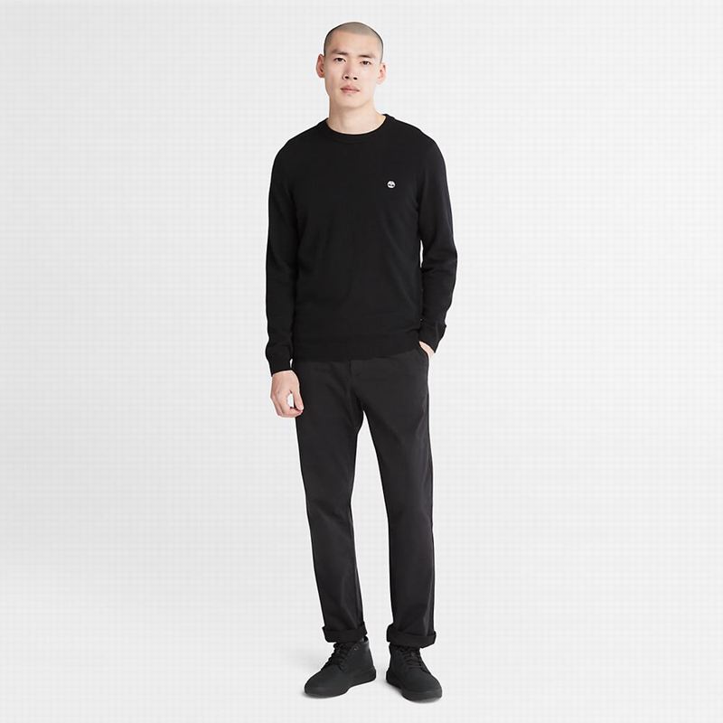 Timberland Cohas Brook Crewneck Džemperi Crne | 3197709