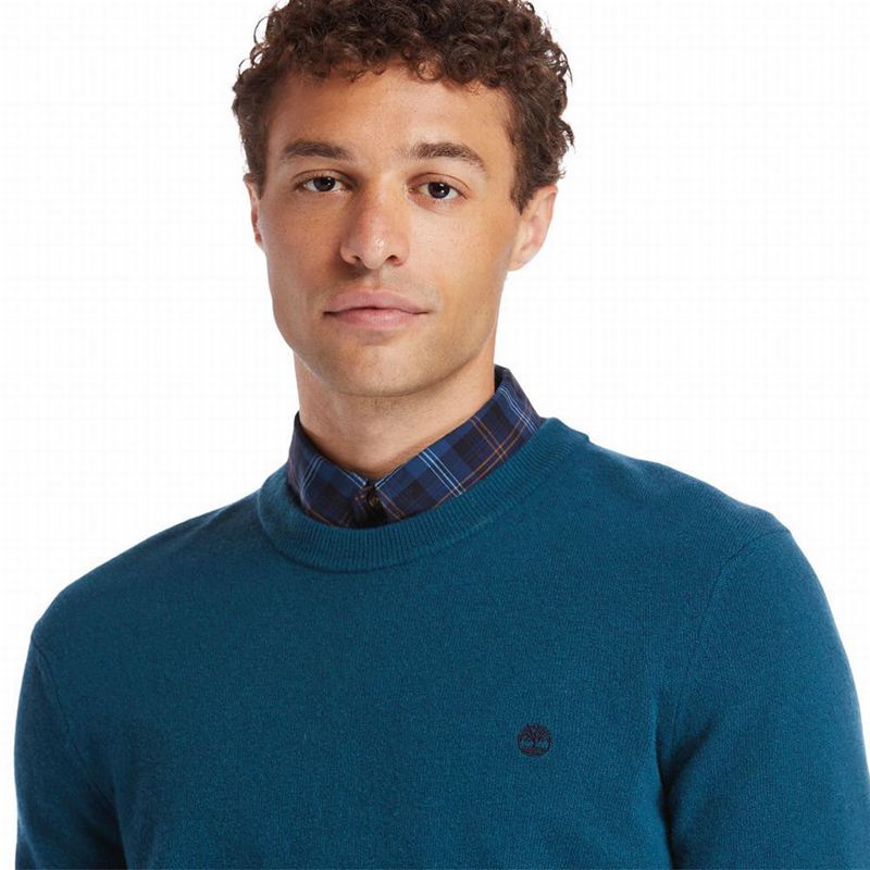 Timberland Cohas Brook Crewneck Džemperi Plave | 92472655