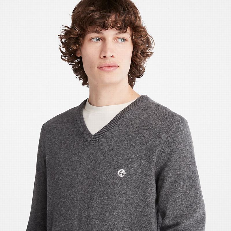 Timberland Cohas Brook V-Neck Džemperi Sive | 407247