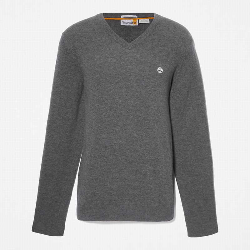 Timberland Cohas Brook V-Neck Džemperi Sive | 407247