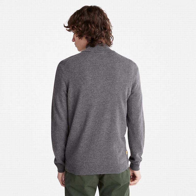 Timberland Cohas Brook Zip-neck Džemperi Sive | 28006335
