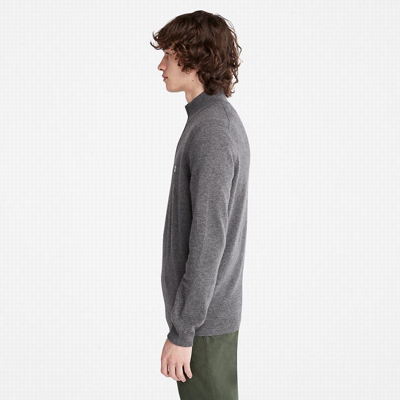 Timberland Cohas Brook Zip-neck Džemperi Sive | 28006335