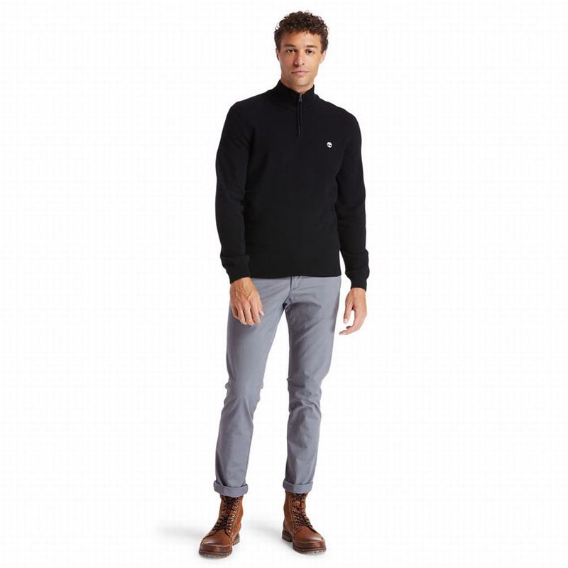 Timberland Cohas Brook Zip-neck Džemperi Crne | 41027992
