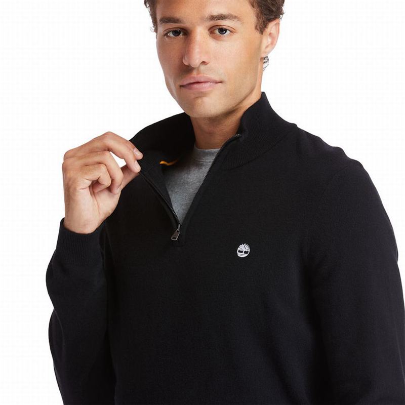 Timberland Cohas Brook Zip-neck Džemperi Crne | 41027992