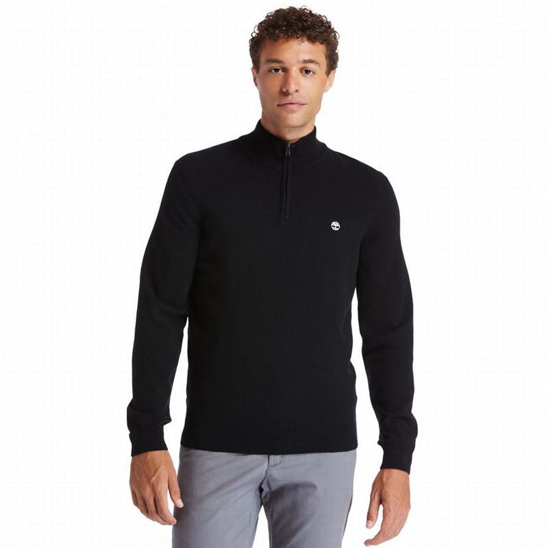 Timberland Cohas Brook Zip-neck Džemperi Crne | 41027992