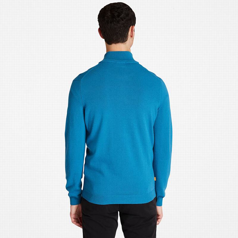Timberland Cohas Brook Zip-neck Džemperi Plave | 5255991
