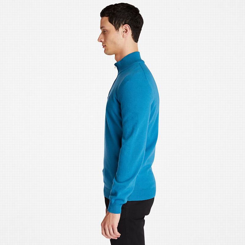 Timberland Cohas Brook Zip-neck Džemperi Plave | 5255991