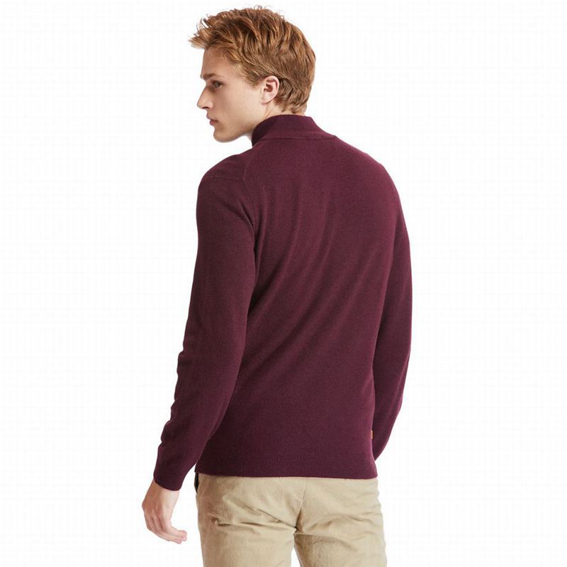 Timberland Cohas Brook Zip-neck Džemperi Bordo | 9783803