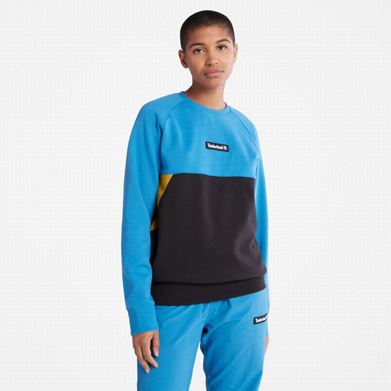 Timberland Colorblock Crewneck Dukserice Crne | 35634168
