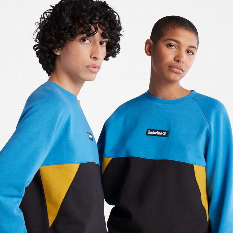 Timberland Colorblock Crewneck Dukserice Crne | 35634168