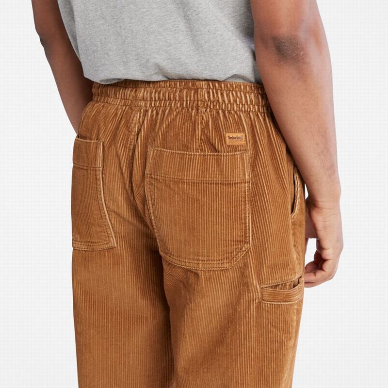 Timberland Corduroy Jogger Hlače Smeđe | 42218054