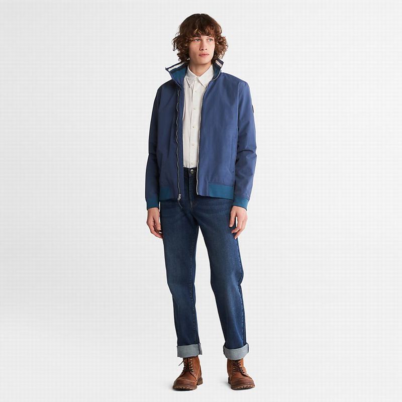 Timberland Corduroy Zip Overshirt Jakne Plave | 37104794