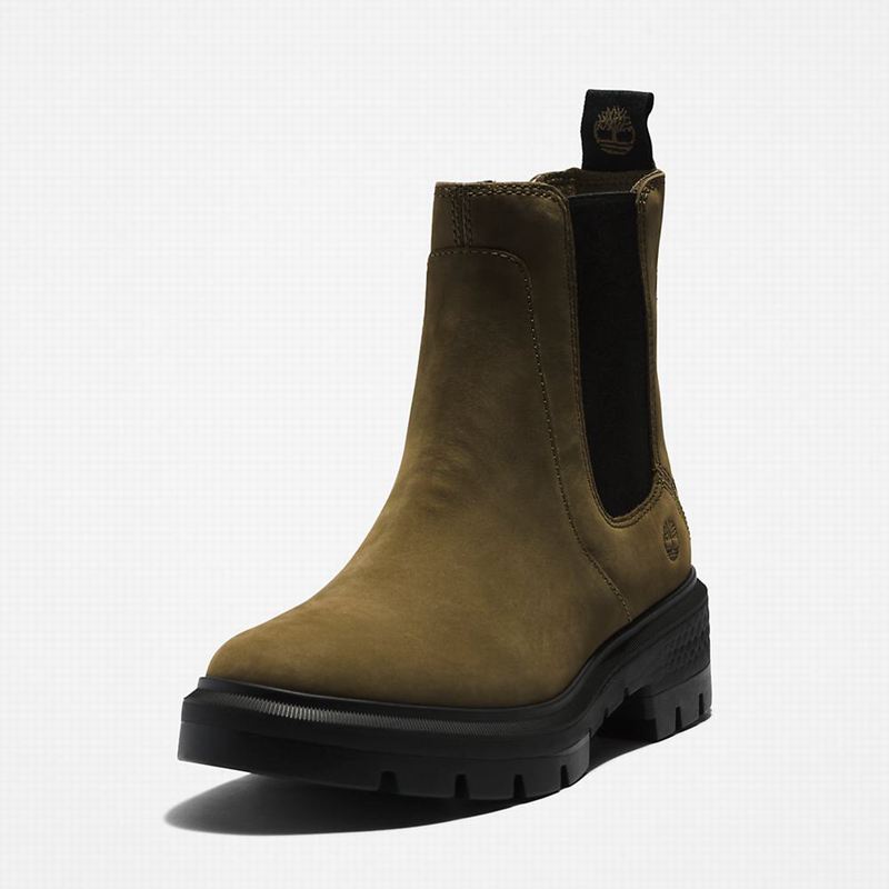 Timberland Cortina Valley Chelsea Čizme Maslinasto Zelene | 61903102
