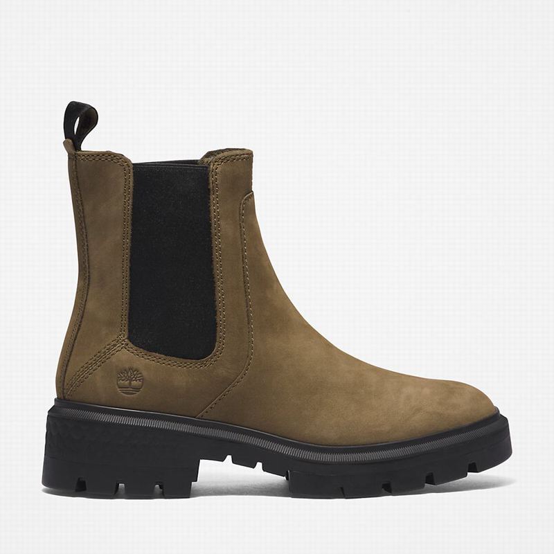 Timberland Cortina Valley Chelsea Čizme Maslinasto Zelene | 61903102