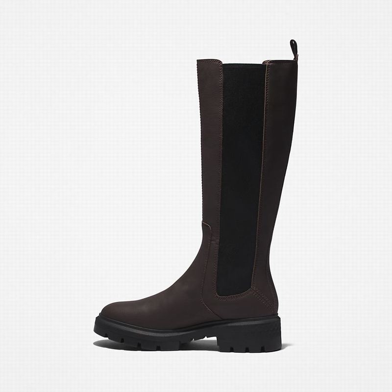 Timberland Cortina Valley Tall Visoke Čizme Smeđe | 64959035