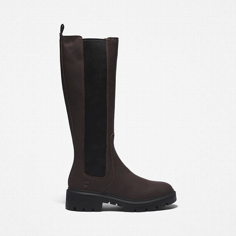 Timberland Cortina Valley Tall Visoke Čizme Smeđe | 64959035