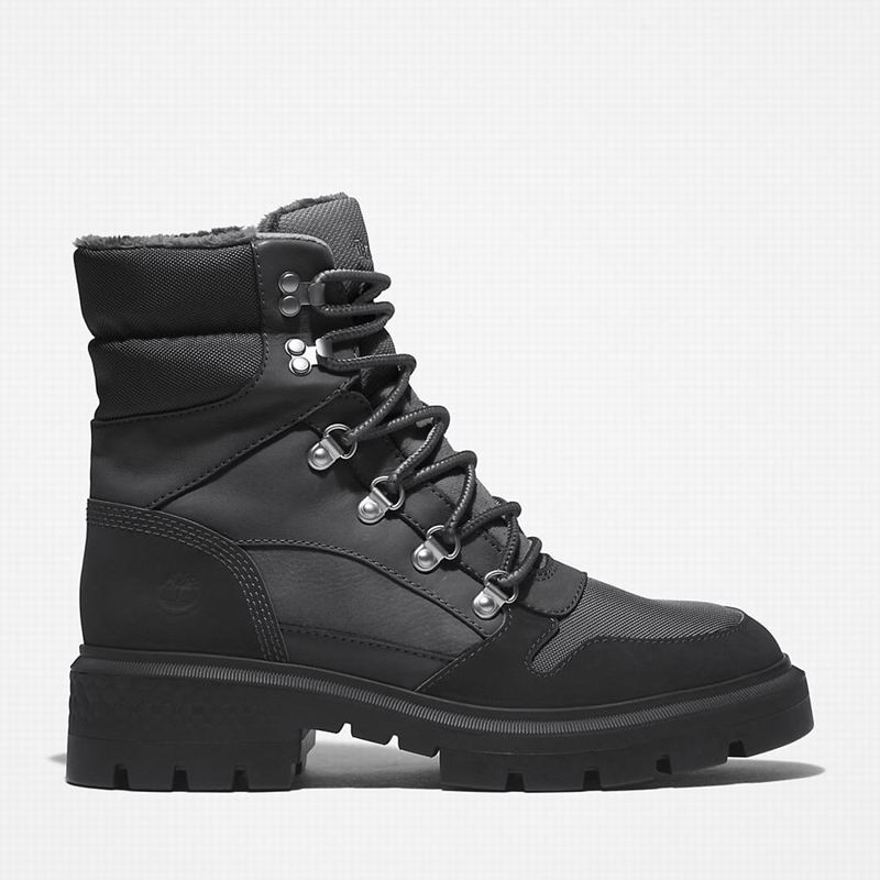 Timberland Cortina Valley Warm-lined Zimske Čizme Crne | 15539005