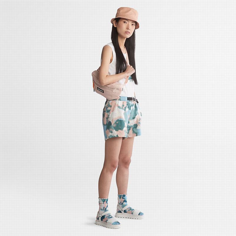 Timberland Cotton Kratke Hlače Svijetlo Plave | 44776630