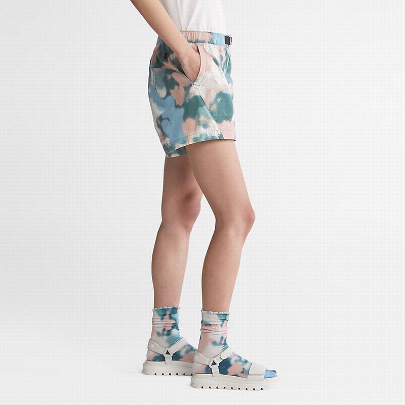Timberland Cotton Kratke Hlače Svijetlo Plave | 44776630
