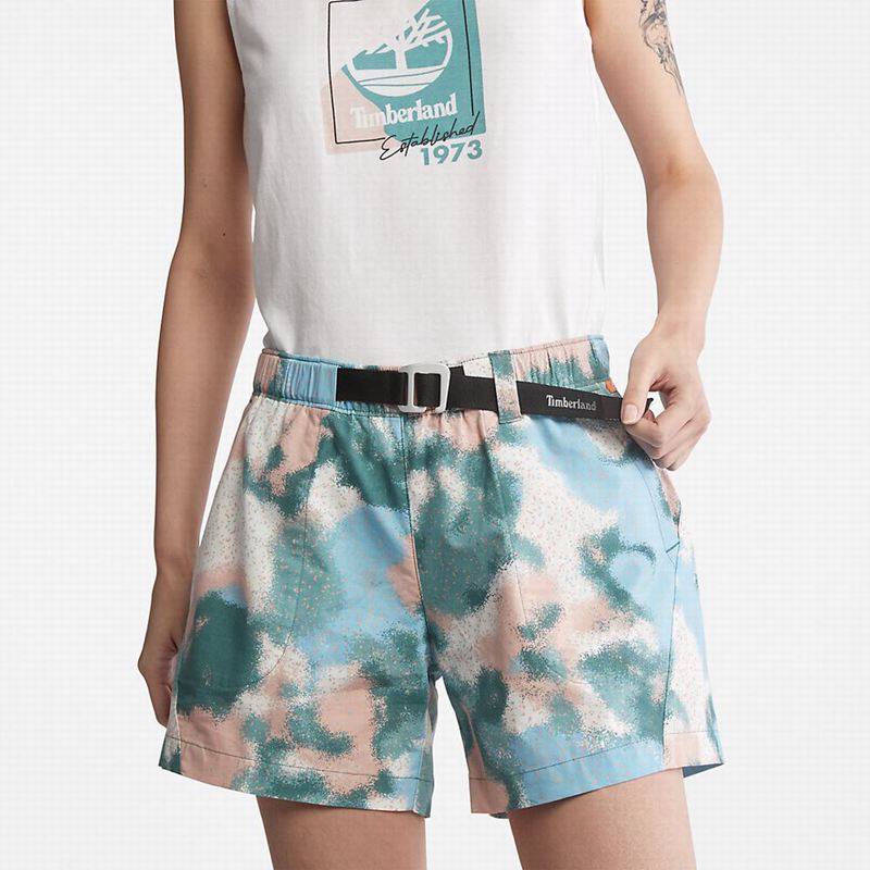 Timberland Cotton Kratke Hlače Svijetlo Plave | 44776630