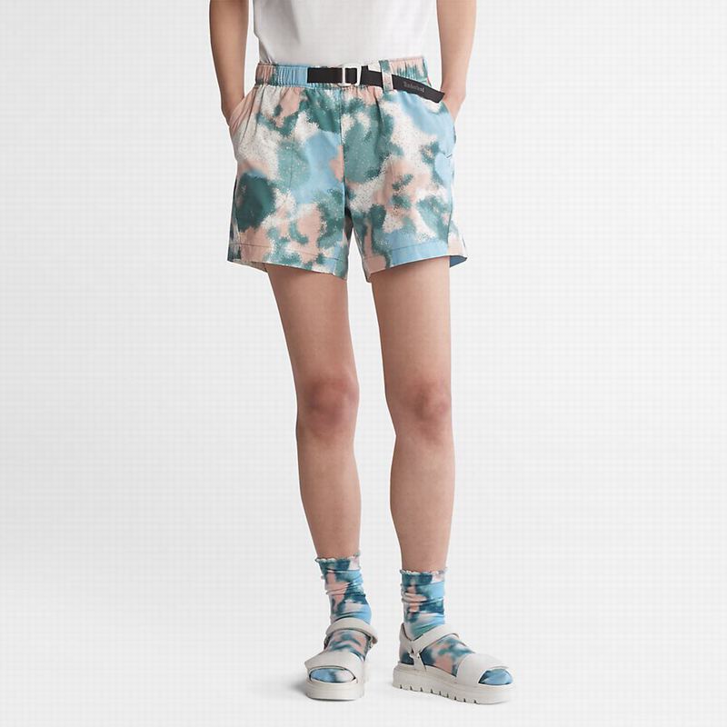 Timberland Cotton Kratke Hlače Svijetlo Plave | 44776630