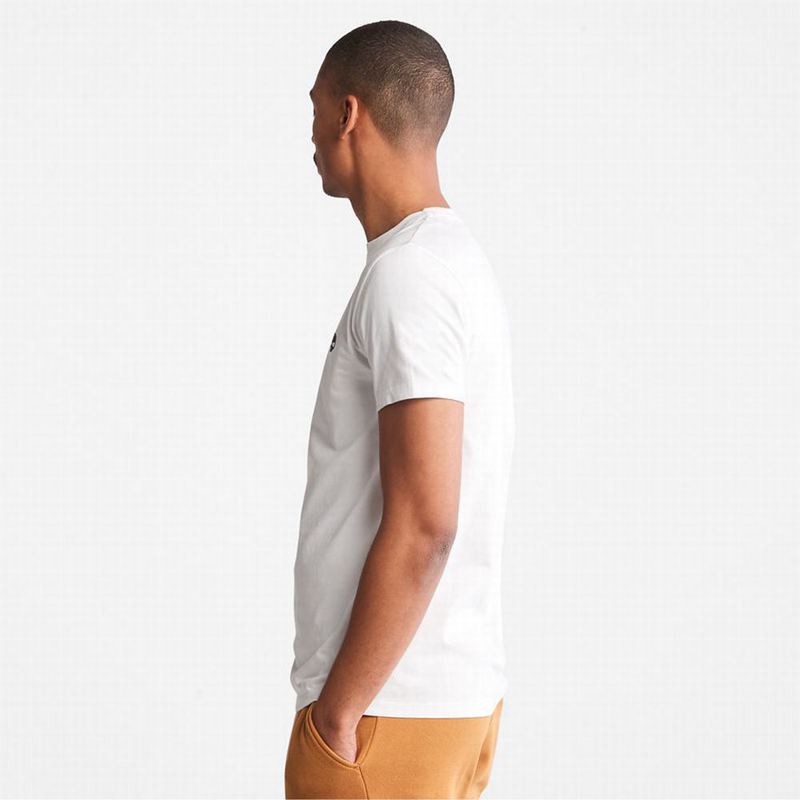 Timberland Cotton Logo Majice Bijele | 57242838