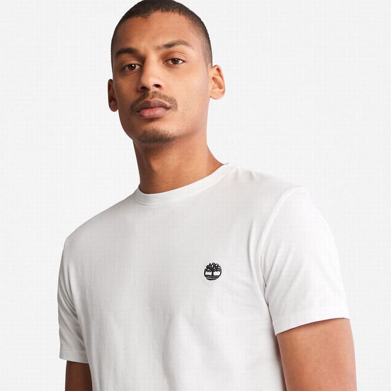 Timberland Cotton Logo Majice Bijele | 57242838