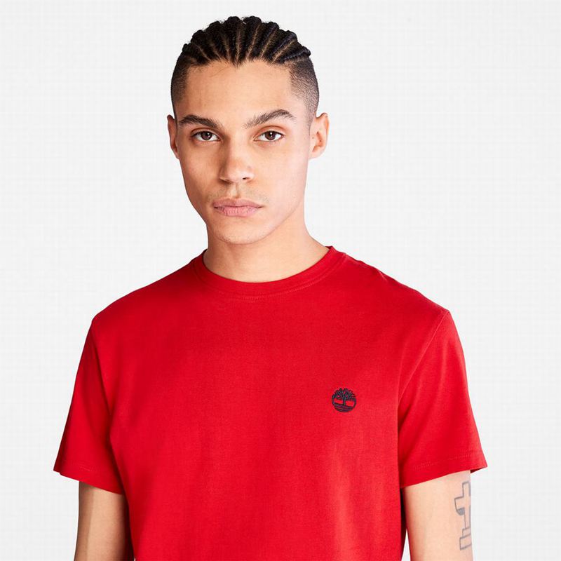 Timberland Cotton Logo Majice Crvene | 5750824