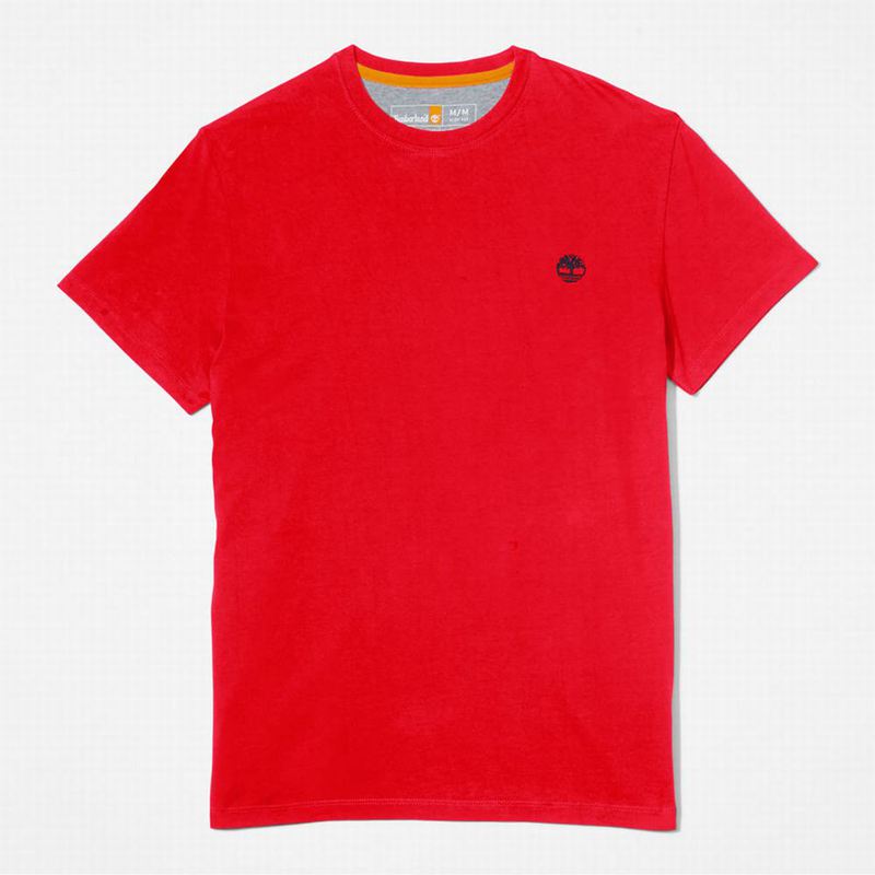Timberland Cotton Logo Majice Crvene | 5750824