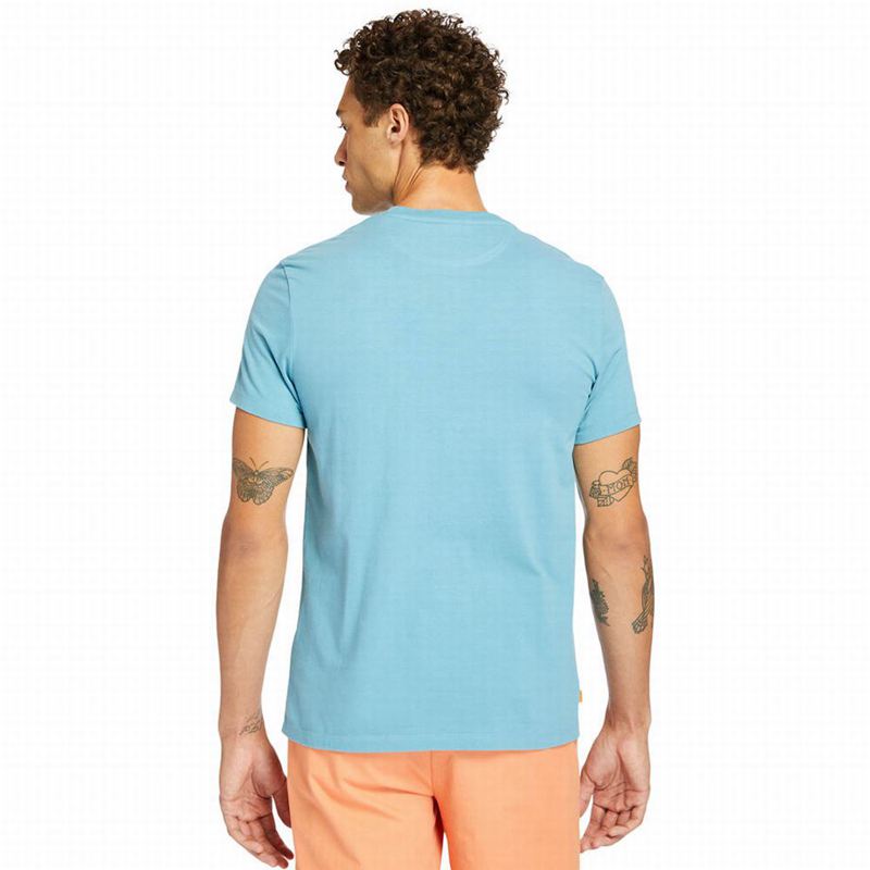 Timberland Cotton Logo Majice Plave | 58391272