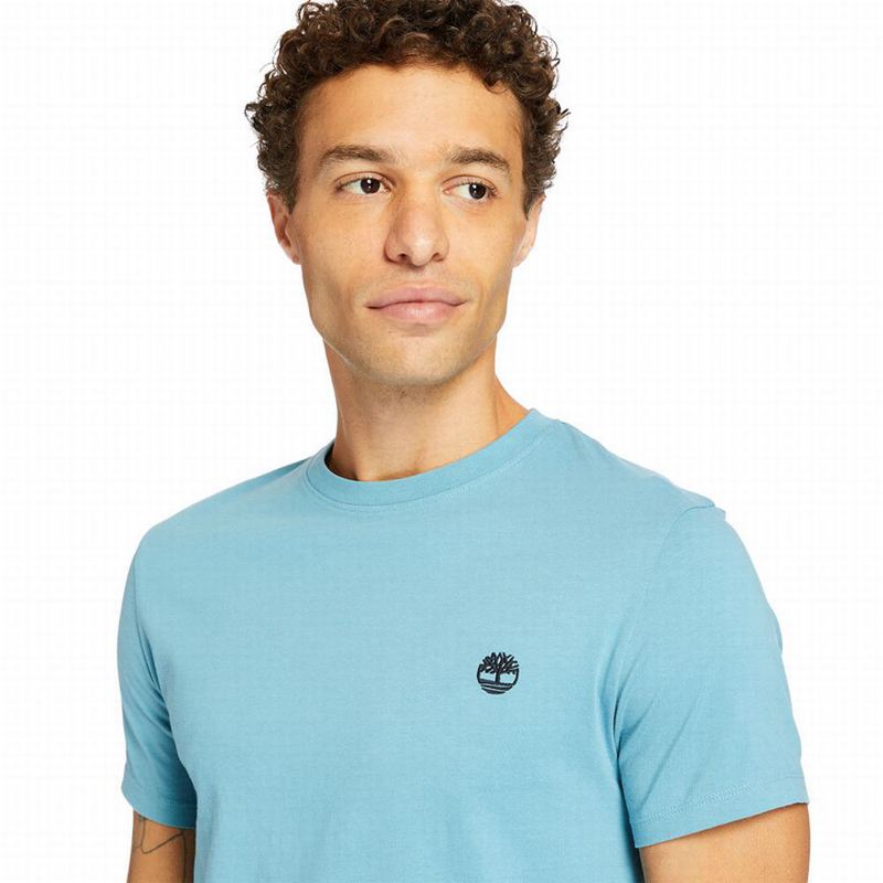 Timberland Cotton Logo Majice Plave | 58391272
