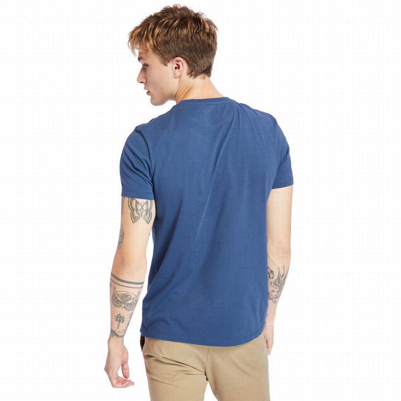 Timberland Cotton Logo Majice Tamnoplave | 71137430