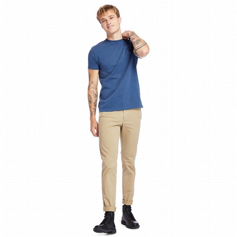 Timberland Cotton Logo Majice Tamnoplave | 71137430