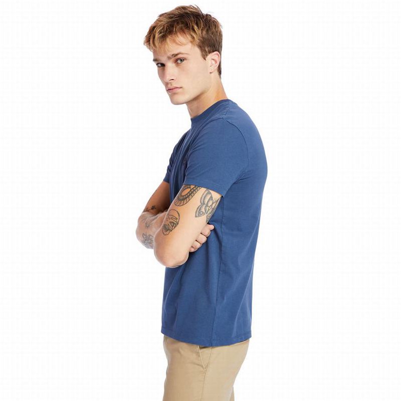 Timberland Cotton Logo Majice Tamnoplave | 71137430