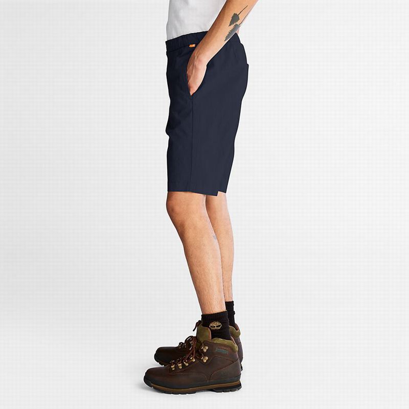 Timberland Cotton and Linen-Blend Kratke Hlače Tamnoplave | 24495358