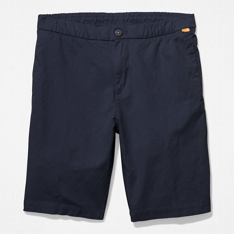 Timberland Cotton and Linen-Blend Kratke Hlače Tamnoplave | 24495358