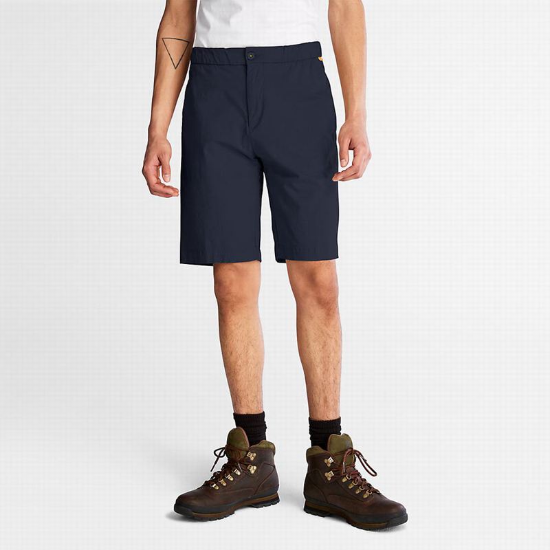 Timberland Cotton and Linen-Blend Kratke Hlače Tamnoplave | 24495358