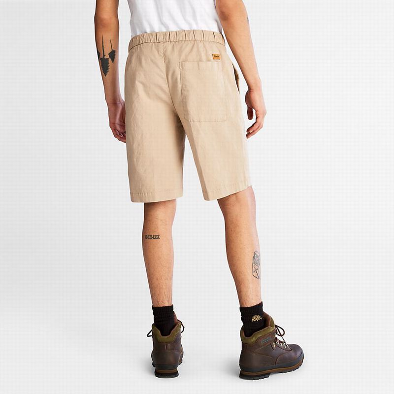 Timberland Cotton and Linen-Blend Kratke Hlače Bež | 45425662