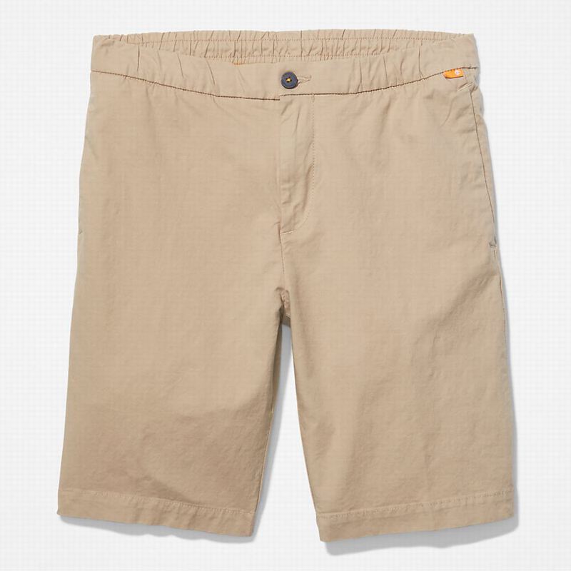 Timberland Cotton and Linen-Blend Kratke Hlače Bež | 45425662
